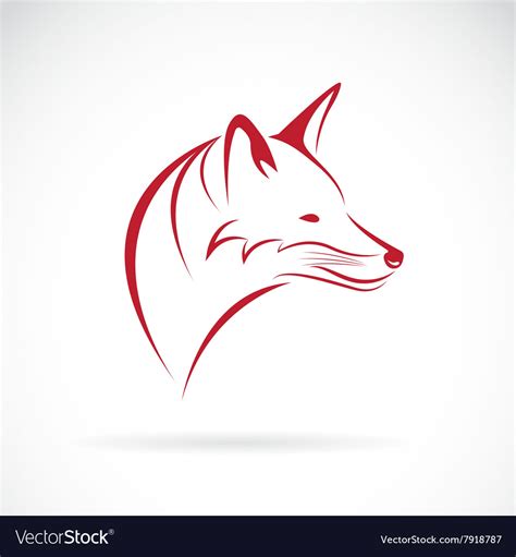 Image of an fox head Royalty Free Vector Image