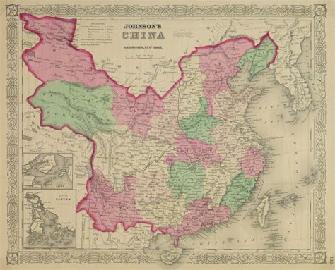 China Map, 1868 - Original Art, Antique Maps & Prints