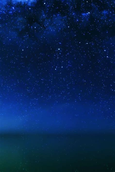 Dark Blue Starry Night Wallpaper - Free Download