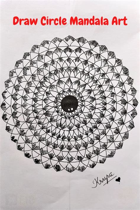 Mandala Art, Circle Mandala Art, Easy Mandala Circle Art for Biginners ...