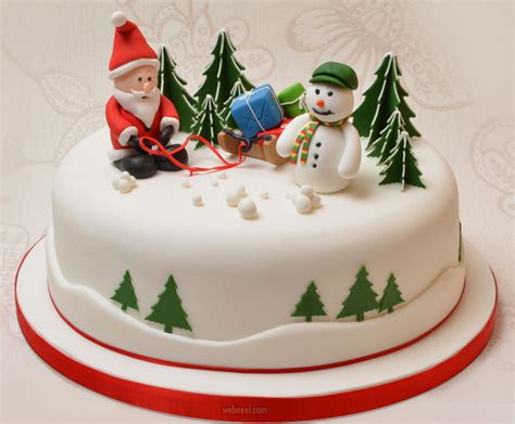 40 Beautiful Christmas Cake Decoration Ideas from top designers