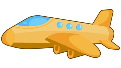 Cute Yellow Airplane Clipart, Airplane Clipart, Cute Clipart, Airplane ...