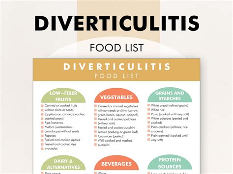 Diverticulitis Diet Plan, Diverticulitis Diet Food Chart ...