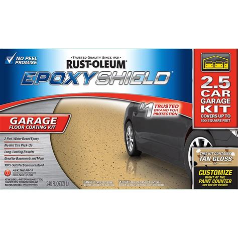 Rust-Oleum EpoxyShield 2-Part Tan Gloss Garage Floor Epoxy Kit (Actual ...