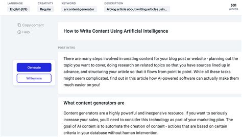 AI Content Generator - Auto Article Writer - Copymatic