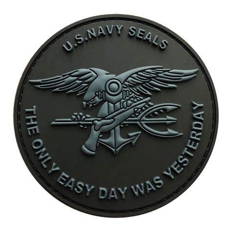 US Navy Seals The Only Easy Day Was Yesterday Patch (PVC) – MILTACUSA