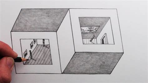 How to Draw an Optical Illusion: Two Cubes