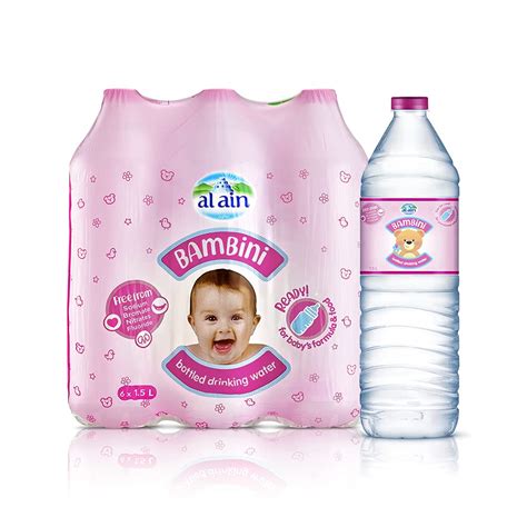 Al Ain Bambini Bottled Drinking Water For Babies Litres (Pack Of 6 ...