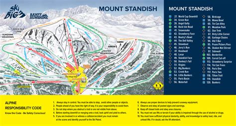 Banff Sunshine Trail Map - Long Dark Mystery Lake Map