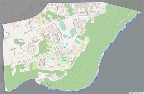 Map of University of Guam CDP - Thong Thai Real