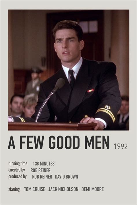 Movie Poster - A Few Good Men by grace:) | Best man movie, Movies to ...