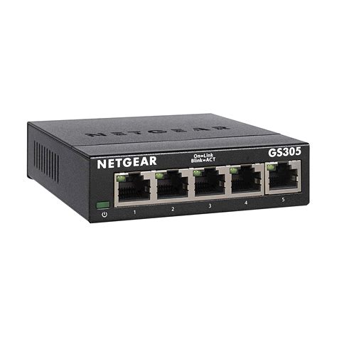 Network Switch 5 Port Gigabit Ethernet Switch Unmanaged Desktop ...