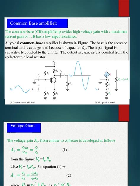 Common Base Amplifier | PDF | Amplifier | Electronics