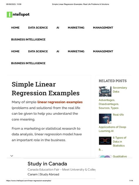 Simple Linear Regression Examples | PDF | Linear Regression | Scatter Plot