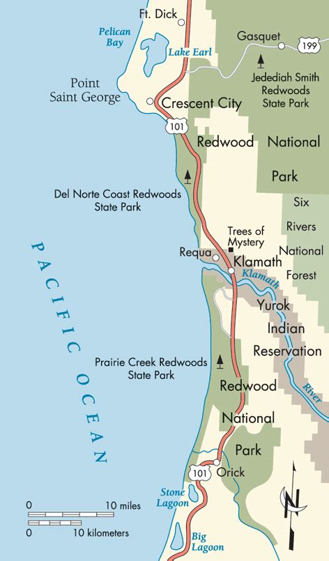 Redwood National Park Map – Map Of The World