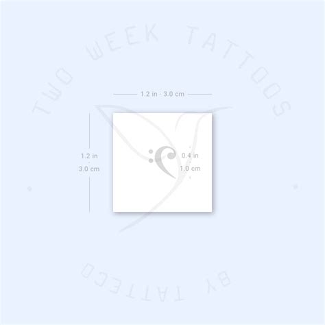 Bass Clef Semi-Permanent Tattoo - Set of 2 – Tatteco