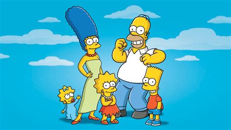 Bart Simpson Family In Blue Sky Background HD Bart Simpson Wallpapers ...