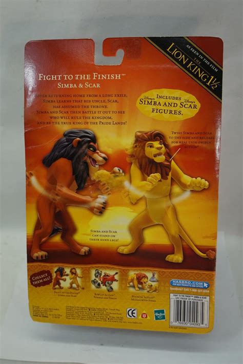 DISNEY LION KING TOY ACTION FIGURES SET FIGHT TO THE FINISH SIMBA SCAR ...