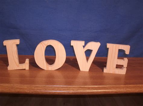 Wooden Letters Free Standing Letters Wooden Alphabet | Etsy