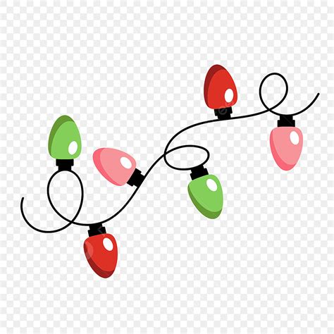 Hanging Christmas Lights Clipart Images