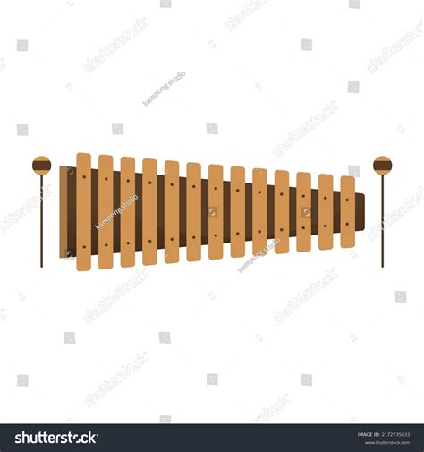 Illustration Indonesian Traditional Musical Instrument Kolintang Stock ...