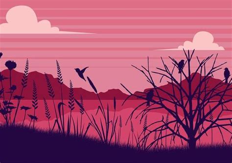 Nature Silhouette Vector Art, Icons, and Graphics for Free Download