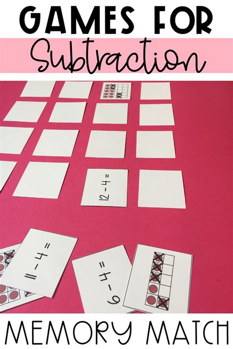 5 Games for Subtraction that Help Students Learn Their Subtraction Facts - Teaching with Kaylee B