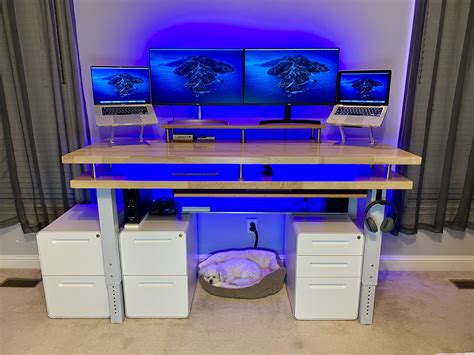 Desk LED Lighting | Diy standing desk, Standing desk, Desk