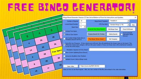 Free unlimited bingo card generator - joamag