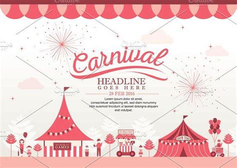 Carnival Theme Template Design | Template design, Carnival themes ...