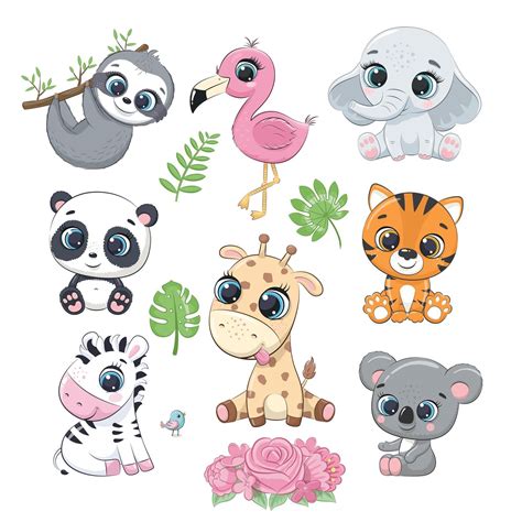 Cute Zoo Animals Clipart PNG EPS Australian Animals Clipart | Etsy ...