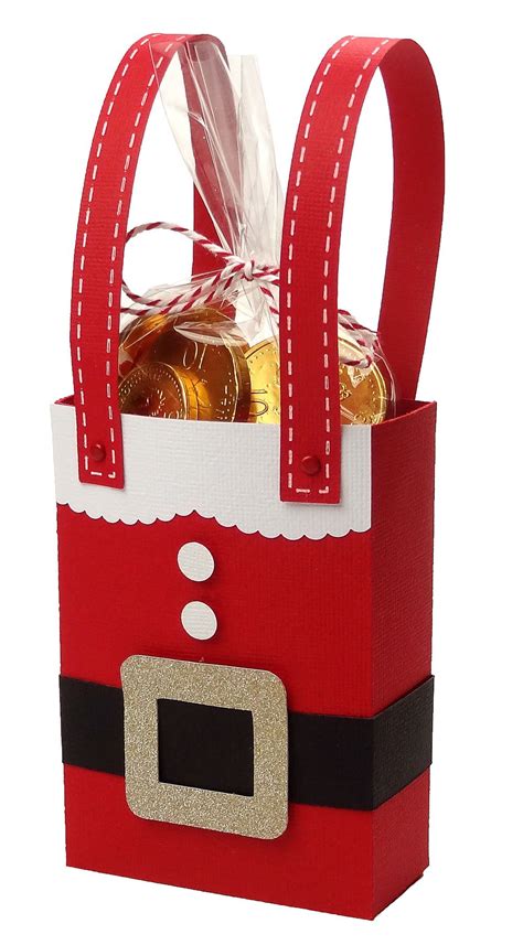 Festive Santa Gift Bags for Christmas Treats - Pazzles Craft Room