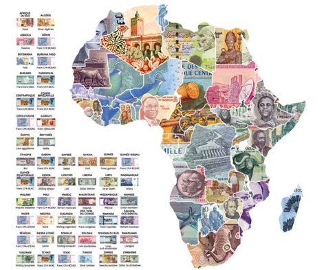 Map showing the currency of African countries. : r/MapPorn