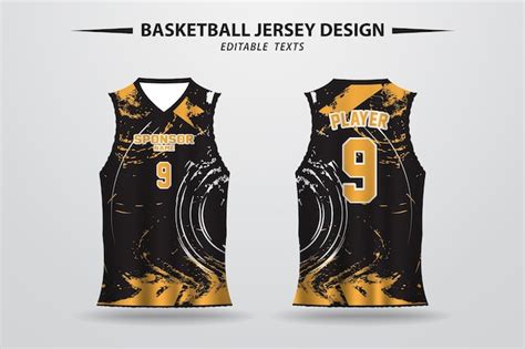 Premium Vector | Basketball jersey design and template