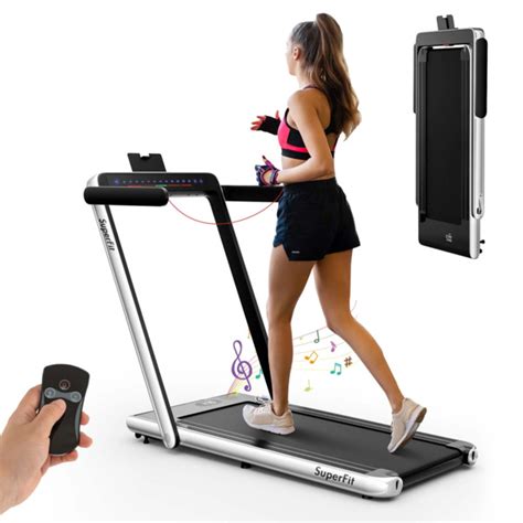 [Walmart] Superfit 2-in-1 Folding Treadmill w/ LED Displays, Phone ...