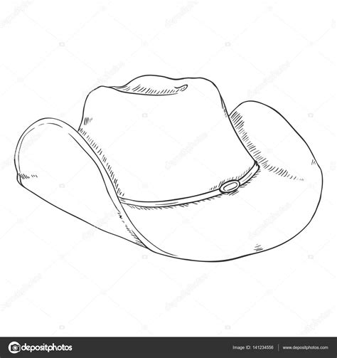 Cowboy Hat sketch Stock Vector Image by ©nikiteev #141234556