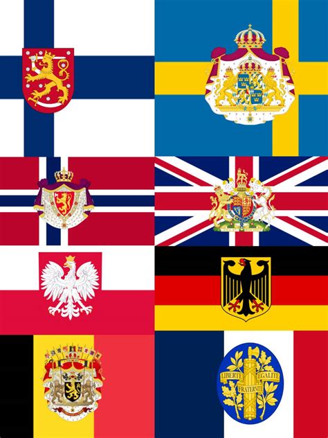 Countries with coat of arms by kimi2011leip on DeviantArt