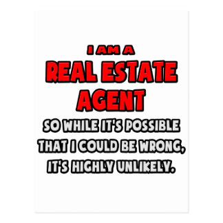 Funny Real Estate Agent Postcards | Zazzle