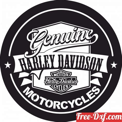 Harley Davidson Logo Dxf