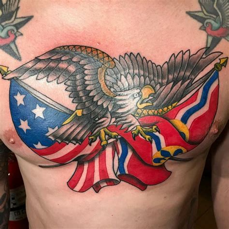 11+ Flag And Eagle Tattoo Ideas That Will Blow Your Mind!