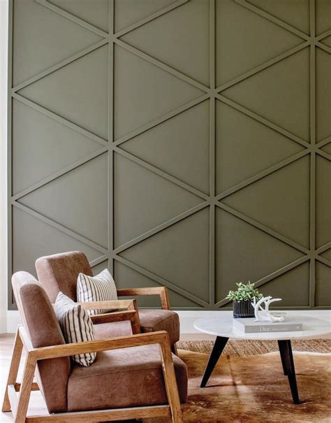 Geometric Wood Feature Walls - Jessica Baker - Blog