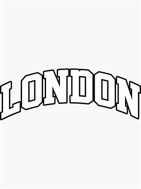 "University style London logo" Sticker for Sale by AdamShirts7 | Redbubble