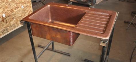 Custom Copper Kitchen Sink Drain Board| Mountain Copper Creations