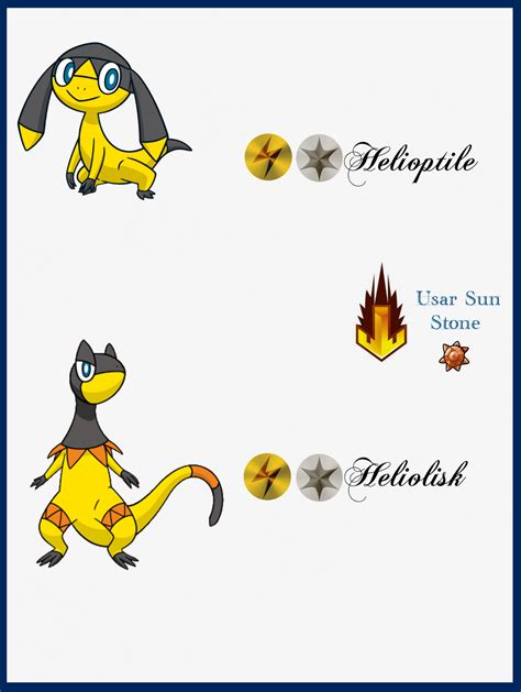 302 Helioptile Evoluciones by Maxconnery on DeviantArt