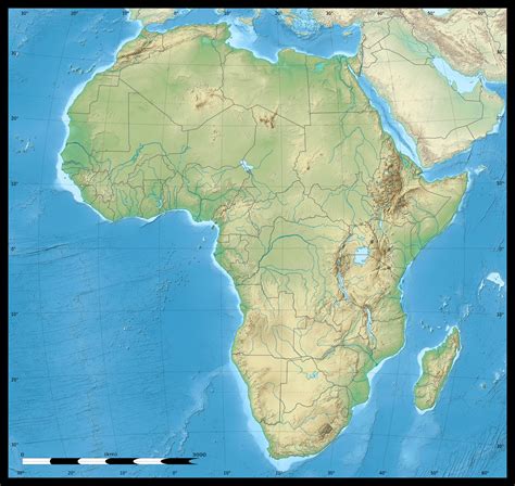 Africa continent detailed physical and political map. Detailed physical ...