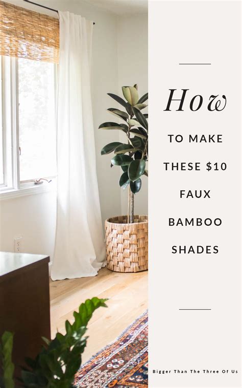 DIY Bamboo Shades for the Layered Window "Look" ($10 Hack)