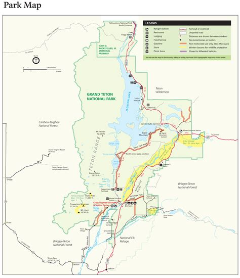 Grand teton national park map campgrounds :: enterrofoots