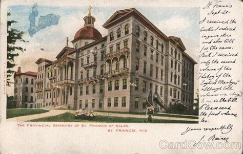 The Provincial Seminary of St. Francis of Sales Wisconsin Postcard