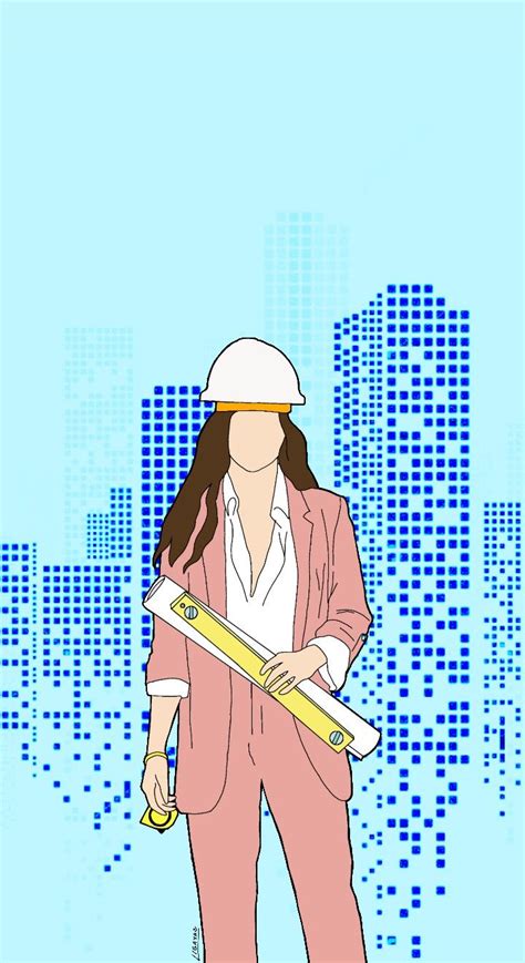 Woman Engineer wallpaper | Engineer cartoon, Architecture wallpaper ...