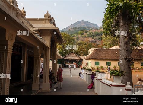 Arunachala, Tiruvannamalai, Tamil Nadu in India, January 24, 2018: Sri ...